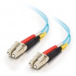 32.8ft (10m) LC-LC 10Gb 50/125 OM3 Duplex Multimode Fiber Optic Cable - Plenum CMP-Rated - Aqua