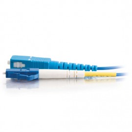 3.3ft (1m) LC-SC 9/125 OS2 Simplex Single-Mode Fiber Optic Cable - Plenum CMP-Rated - Blue