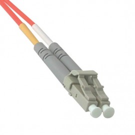 98.4ft (30m) LC-ST 62.5/125 OM1 Duplex Multimode PVC Fiber Optic Cable - Orange