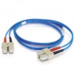 6.6ft (2m) SC-SC 62.5/125 OM1 Duplex Multimode PVC Fiber Optic Cable - Blue