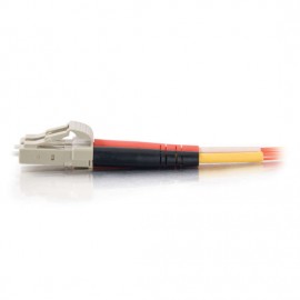 49.2ft (15m) LC-LC 62.5/125 OM1 Duplex Multimode Fiber Optic Cable - Low Smoke Zero Halogen LSZH - Orange