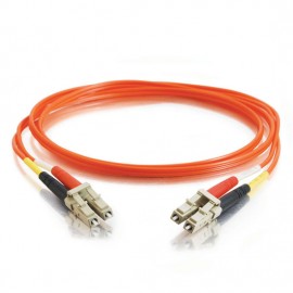 23ft (7m) LC-LC 62.5/125 OM1 Duplex Multimode PVC Fiber Optic Cable (USA-Made) - Orange (TAA Compliant)