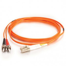 6.6ft (2m) LC-ST 62.5/125 OM1 Duplex Multimode Fiber Optic Cable (TAA Compliant) - Orange