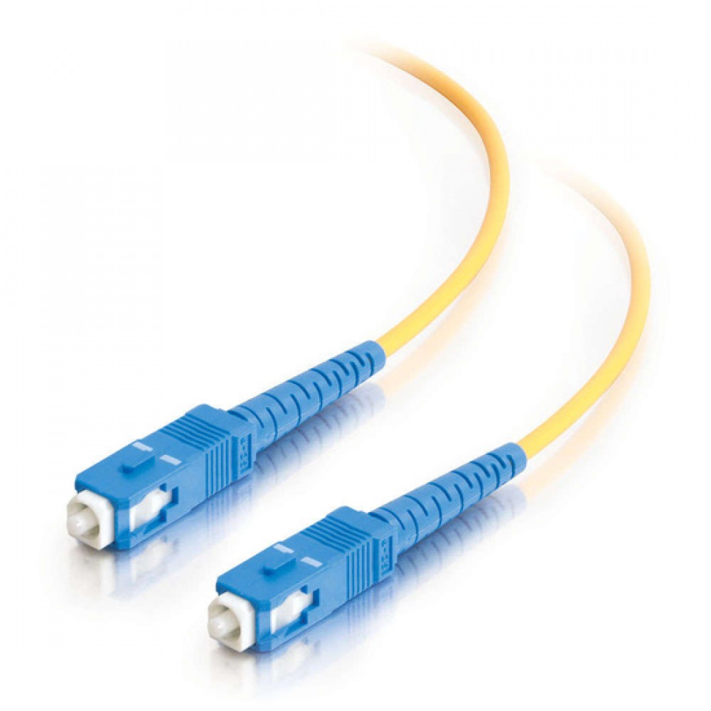 3.3ft (1m) SC-SC 9/125 OS2 Simplex Single-Mode Fiber Optic Cable - Plenum CMP-Rated - Yellow