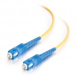 3.3ft (1m) SC-SC 9/125 OS2 Simplex Single-Mode Fiber Optic Cable - Plenum CMP-Rated - Yellow