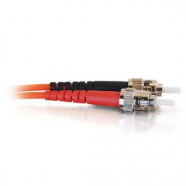 49.2ft (15m) ST-ST 62.5/125 OM1 Duplex Multimode Fiber Optic Cable - Plenum CMP-Rated - Orange