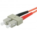 19.7ft (6m) SC-ST 62.5/125 OM1 Duplex Multimode PVC Fiber Optic Cable - Orange