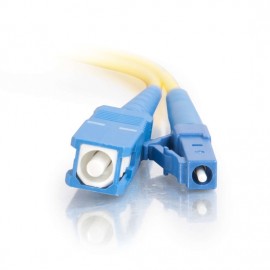 9.8ft (3m) LC-SC 9/125 OS2 Simplex Single-Mode PVC Fiber Optic Cable - Yellow