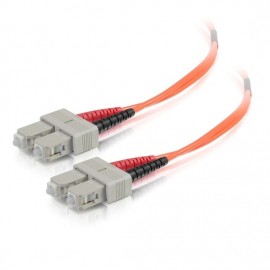 6.6ft (2m) SC-SC 50/125 OM2 Duplex Multimode PVC Fiber Optic Cable - Orange