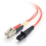 9.8ft (3m) MTRJ-LC 62.5/125 OM1 Duplex Multimode PVC Fiber Optic Cable - Orange