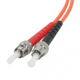 16.4ft (5m) SC-ST 62.5/125 OM1 Duplex Multimode PVC Fiber Optic Cable - Orange