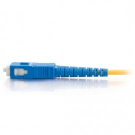 6.6ft (2m) SC-SC 9/125 OS2 Simplex Single-Mode Fiber Optic Cable - Low Smoke Zero Halogen LSZH - Yellow