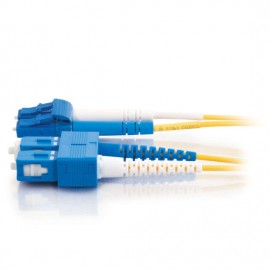 9.8ft (3m) LC-SC 9/125 OS2 Duplex Single-Mode Fiber Optic Cable (TAA Compliant) - Yellow