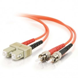 3.3ft (1m) SC-ST 62.5/125 OM1 Duplex Multimode Fiber Optic Cable (TAA Compliant) - Orange