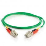 16.4ft (5m) LC-LC 62.5/125 OM1 Duplex Multimode PVC Fiber Optic Cable - Green