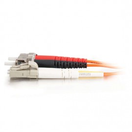 6.6ft (2m) LC-ST 62.5/125 OM1 Duplex Multimode Fiber Optic Cable (TAA Compliant) - Orange