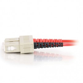 32.8ft (10m) SC-SC 62.5/125 OM1 Duplex Multimode PVC Fiber Optic Cable - Red