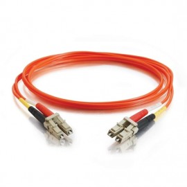 98.4ft (30m) LC-LC 50/125 OM2 Duplex Multimode PVC Fiber Optic Cable - Orange