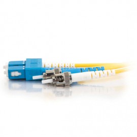 19.7ft (6m) SC-ST 9/125 OS2 Duplex Single-Mode Fiber Optic Cable (TAA Compliant) - Yellow