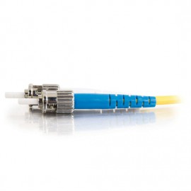 65.6ft (20m) ST-ST 9/125 OS2 Duplex Single-Mode PVC Fiber Optic Cable - Yellow