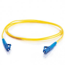 49.2ft (15m) LC-LC 9/125 OS2 Simplex Single-Mode PVC Fiber Optic Cable - Yellow