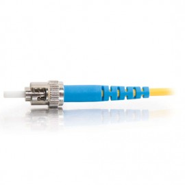 65.6ft (20m) ST-ST 9/125 OS2 Simplex Single-Mode Fiber Optic Cable - Plenum CMP-Rated - Yellow