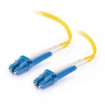 16.4ft (5m) LC-LC 9/125 OS2 Duplex Single-Mode PVC Fiber Optic Cable - Yellow