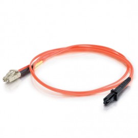 9.8ft (3m) MTRJ-LC 62.5/125 OM1 Duplex Multimode PVC Fiber Optic Cable - Orange