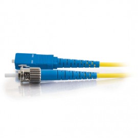 3.3ft (1m) SC-ST 9/125 OS2 Simplex Single-Mode Fiber Optic Cable - Plenum CMP-Rated - Yellow