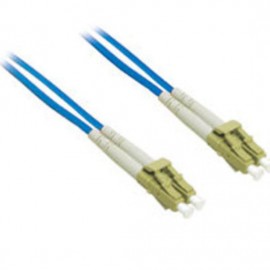 3.3ft (1m) LC-LC 62.5/125 OM1 Duplex Multimode Fiber Optic Cable - Plenum CMP-Rated - Blue