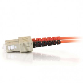 3.3ft (1m) SC-SC 62.5/125 OM1 Duplex Multimode PVC Fiber Optic Cable - Orange