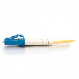 3.3ft (1m) LC-LC 9/125 OS2 Duplex Single-Mode PVC Fiber Optic Cable (USA-Made) - Yellow(TAA Compliant)