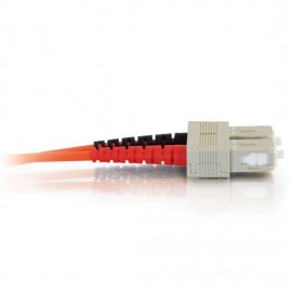 6.6ft (2m) SC-SC 62.5/125 OM1 Duplex Multimode PVC Fiber Optic Cable - Orange