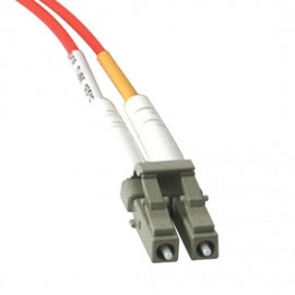 32.8ft (10m) LC-SC 62.5/125 OM1 Duplex Multimode PVC Fiber Optic Cable - Orange