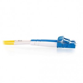 9.8ft (3m) LC-LC 9/125 OS2 Duplex Single-Mode PVC Fiber Optic Cable - Yellow