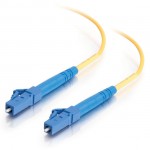 49.2ft (15m) LC-LC 9/125 OS2 Simplex Single-Mode PVC Fiber Optic Cable - Yellow