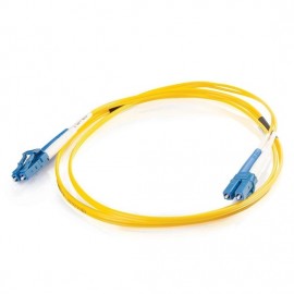 6.6ft (2m) LC-LC 9/125 OS2 Duplex Single-Mode PVC Fiber Optic Cable - Yellow