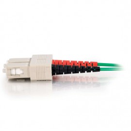 3.3ft (1m) SC-SC 62.5/125 OM1 Duplex Multimode PVC Fiber Optic Cable - Green