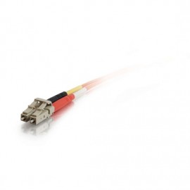 23ft (7m) LC-SC 50/125 OM2 Duplex Multimode PVC Fiber Optic Cable - Orange